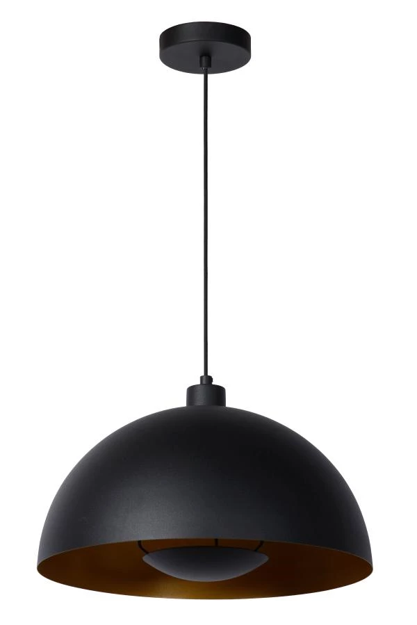Lucide SIEMON - Pendant light - Ø 40 cm - 1xE27 - Black - turned off